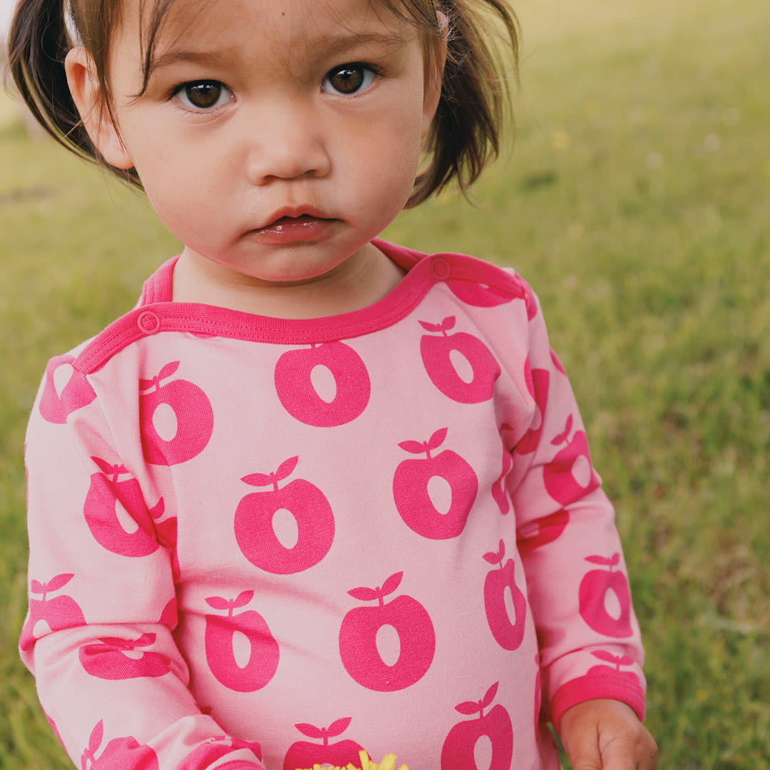 Elstar langærmet body med æbler