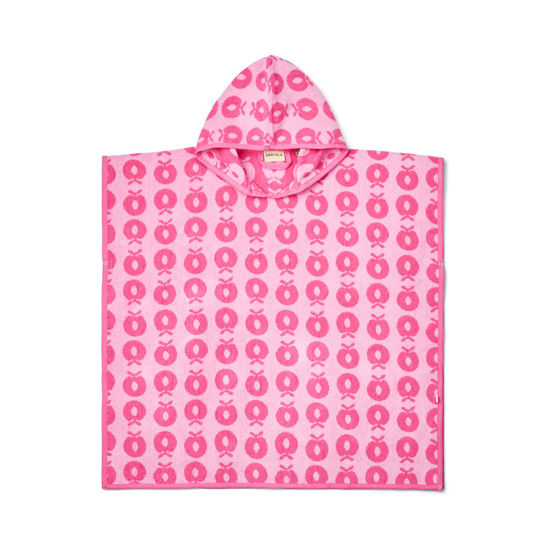 Badeponcho med æbler