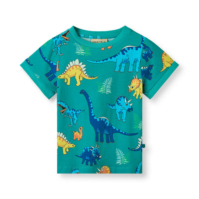 T-shirt med dinosaurer