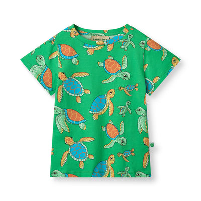 T-shirt med havskildpadder