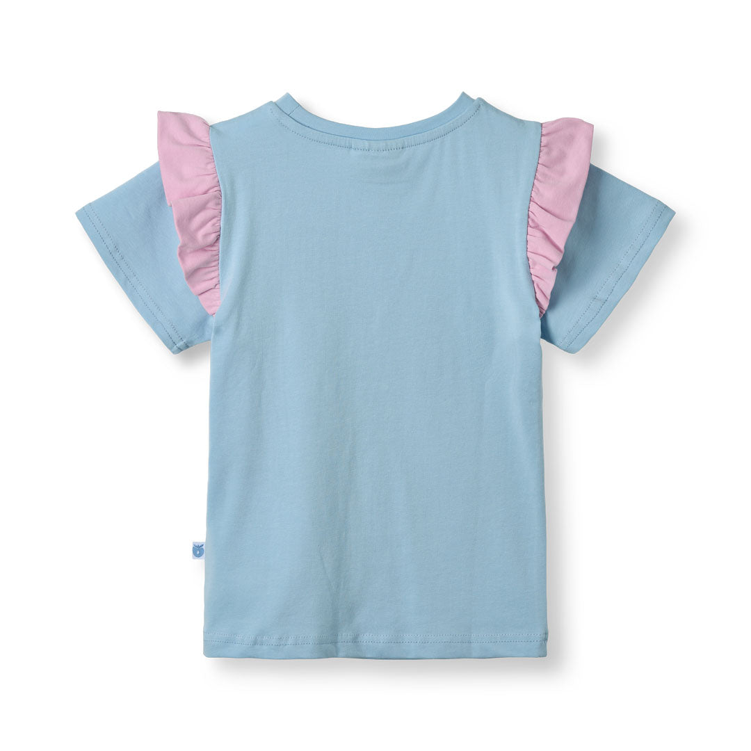 T-shirt med havfrue og delfin