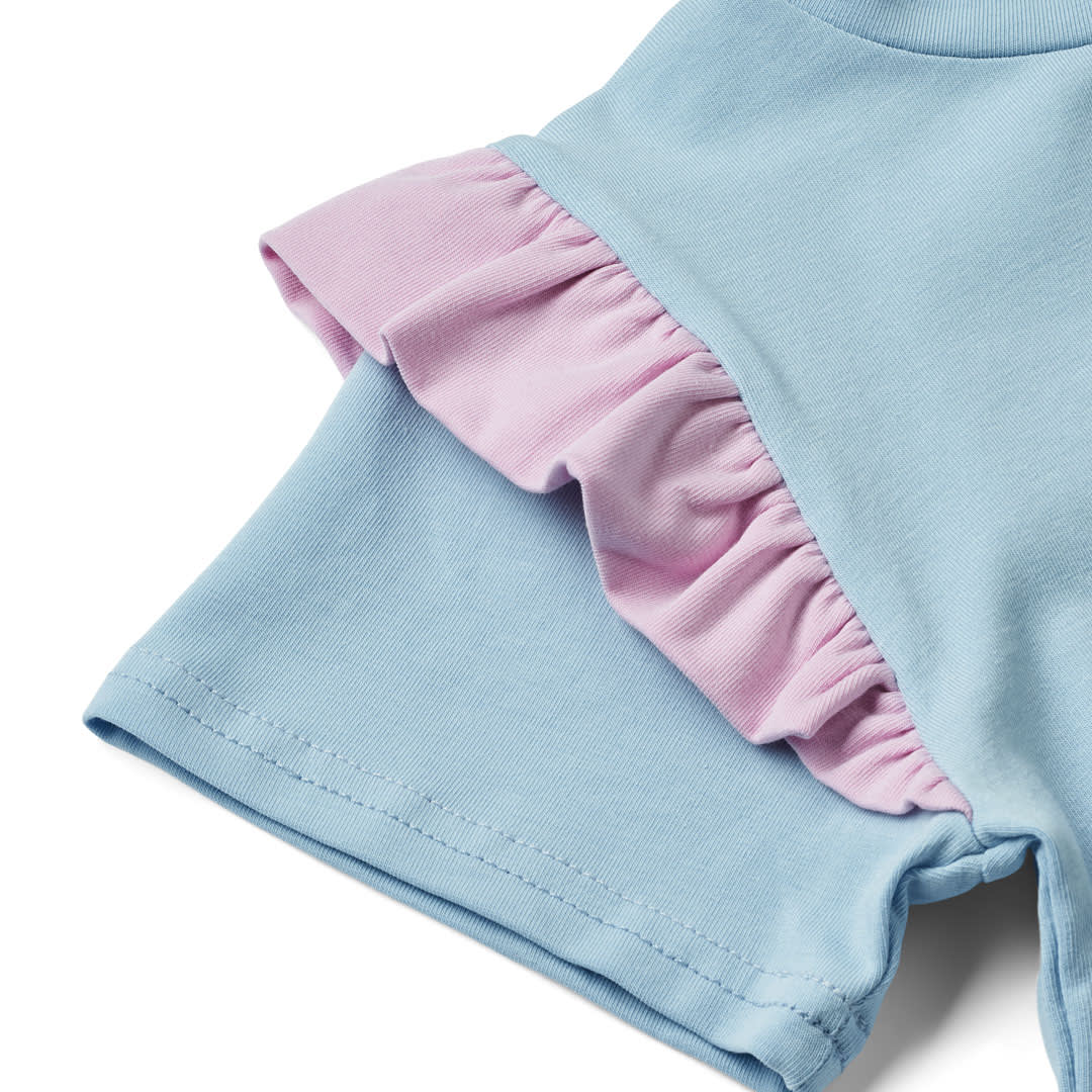 T-shirt med havfrue og delfin