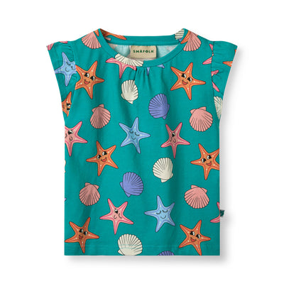 T-shirt med søstjerner