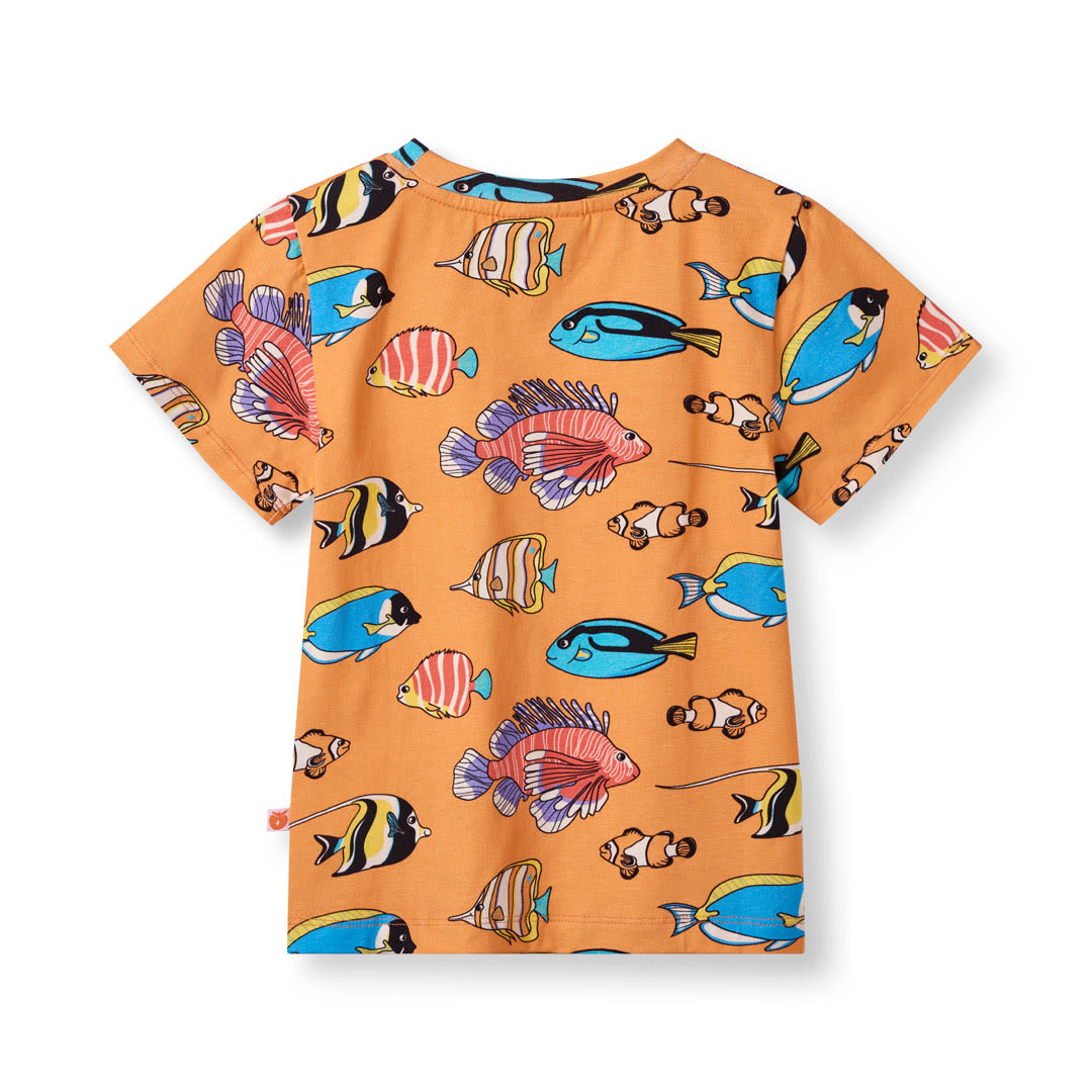 T-shirt med fisk