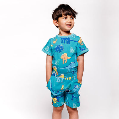 Shorts med dinosaurer