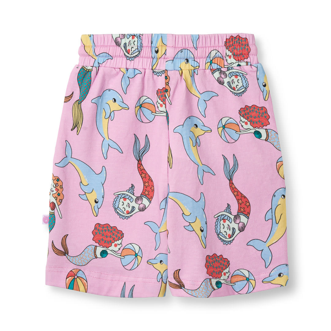 Shorts med havfruer og delfiner