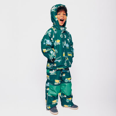 Vinterjakke med køretøjer