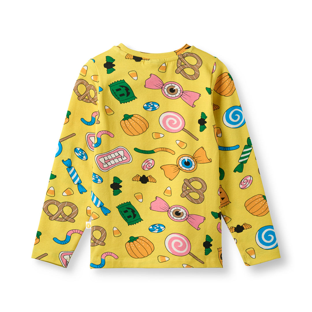 Gala langærmet bluse med Halloween slik