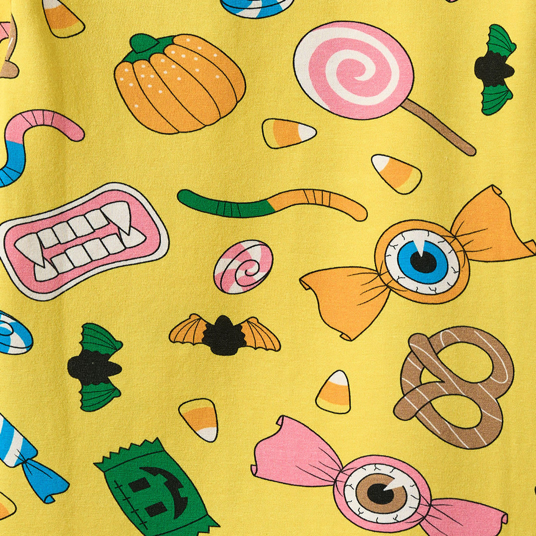 Gala langærmet bluse med Halloween slik