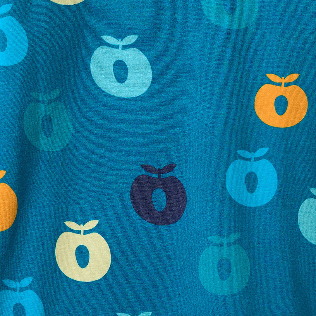 Umalin langærmet bluse med æbler