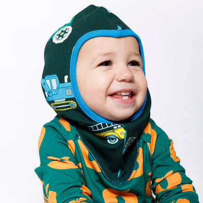 Utrillo vendbar elefanthue med køretøjer og æbler