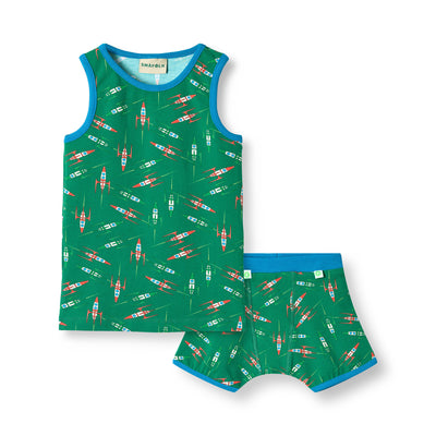 Elstar undertøjssæt med rumskibe