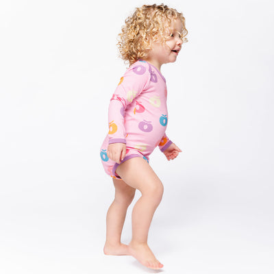 Ulm langærmet body med æbler