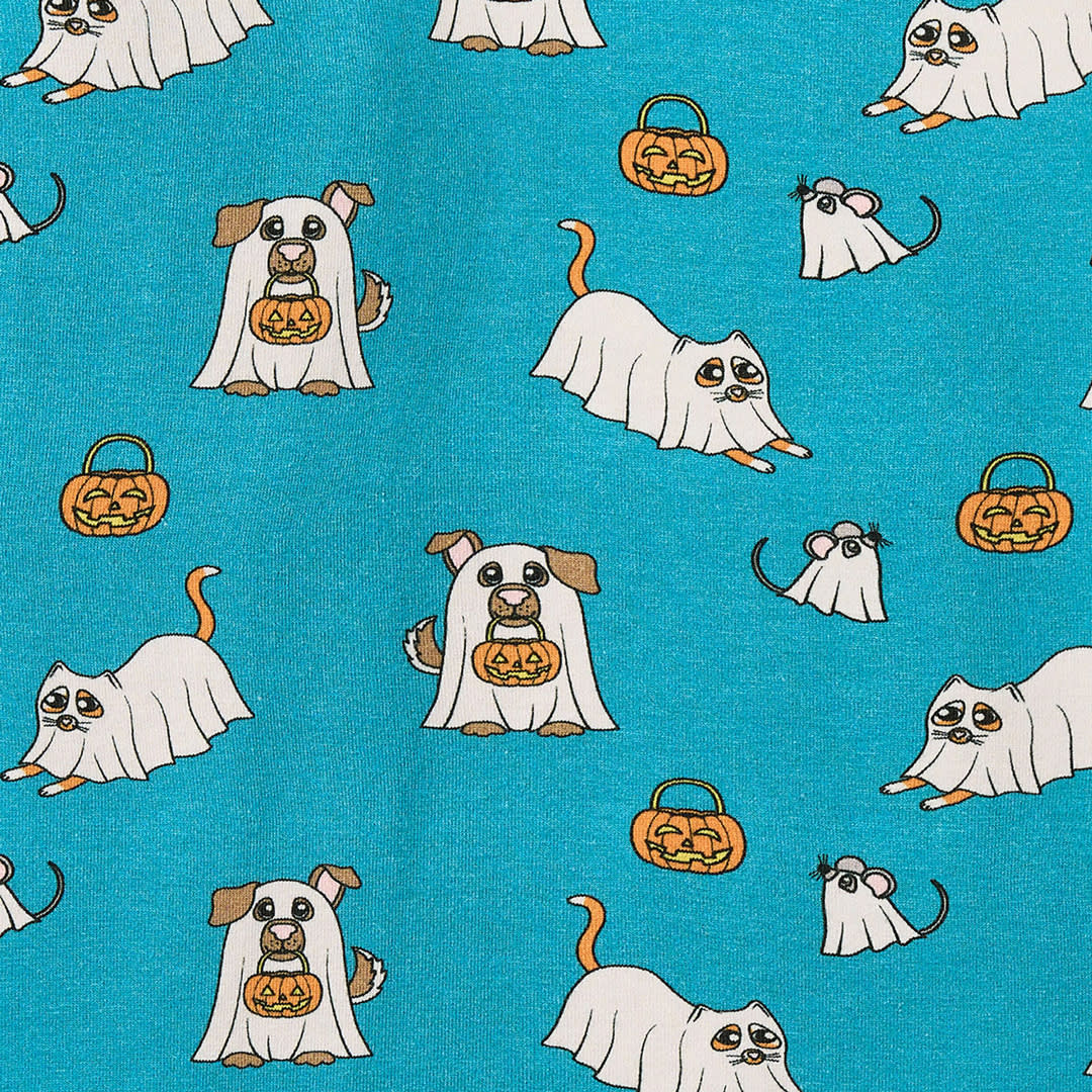 Elstar langærmet body med Halloween kæledyr