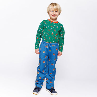 Zard bukser med brandbil