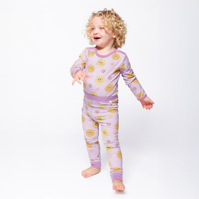 Elstar leggings til baby med solsikker