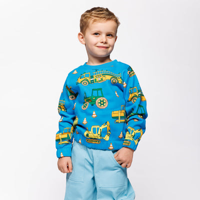 Yapeen sweatshirt med køretøjer