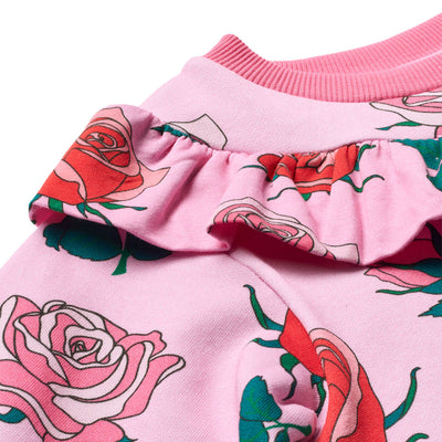 Quincy sweatshirt med roser