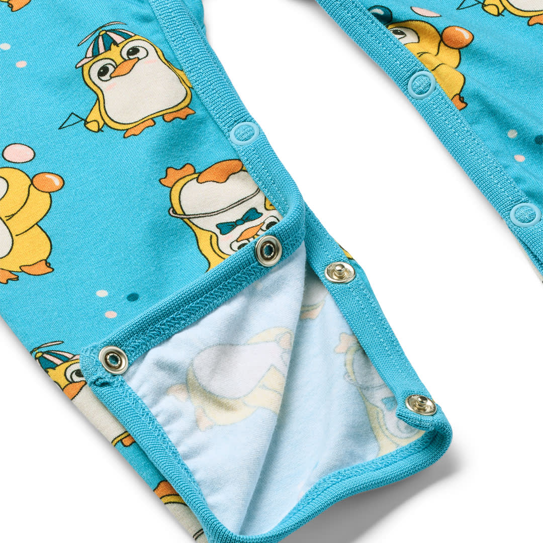 Elstar langærmet heldragt med cirkus pingviner