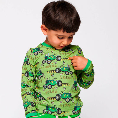 Elstar langærmet bluse med traktor