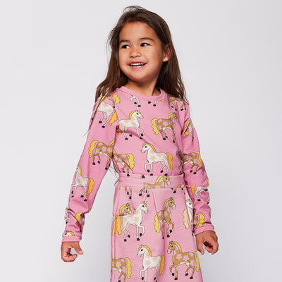 Elstar langærmet bluse med heste