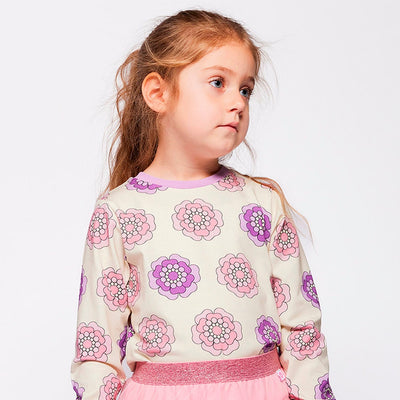 Elstar langærmet bluse med blomster