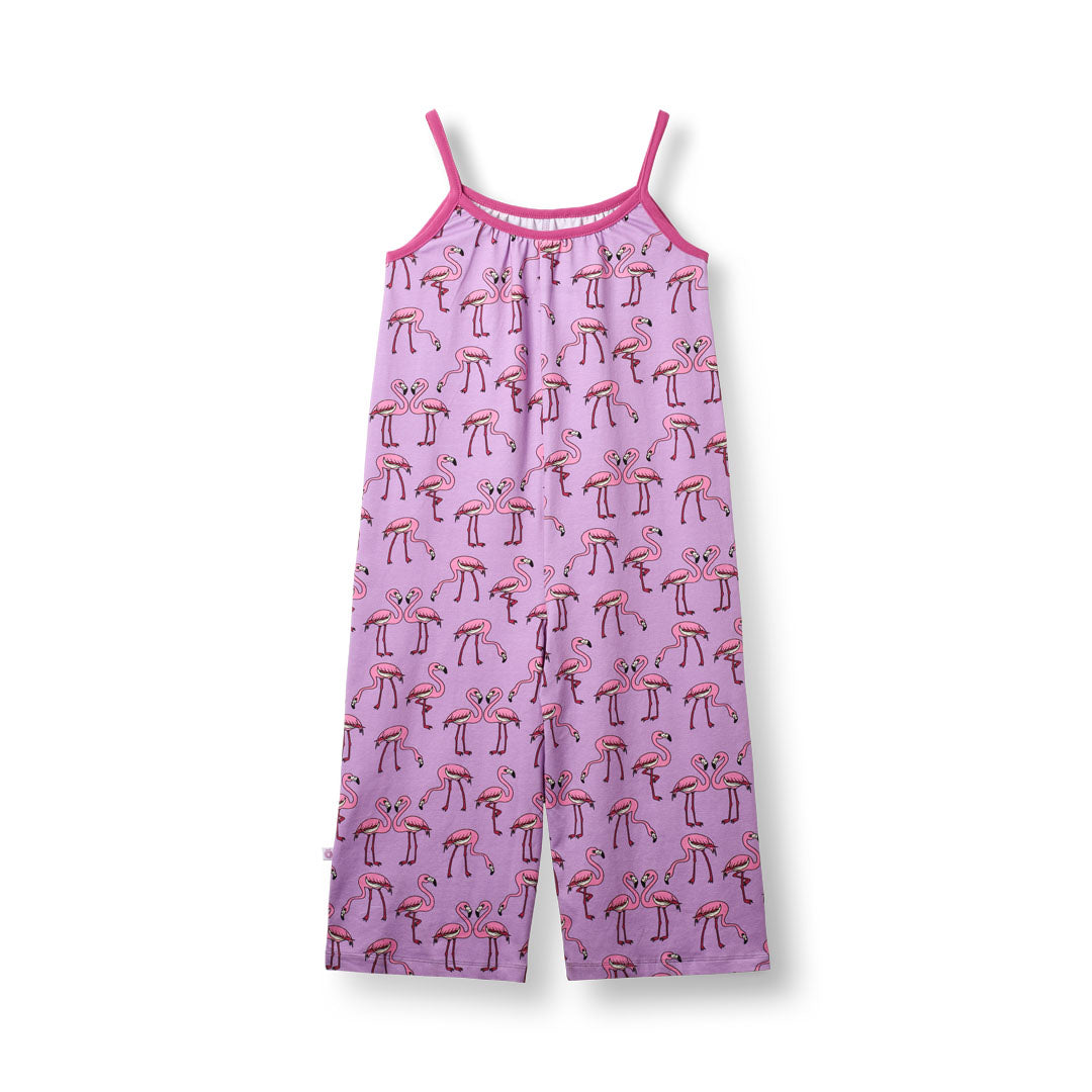 Idared buksedragt med flamingoer