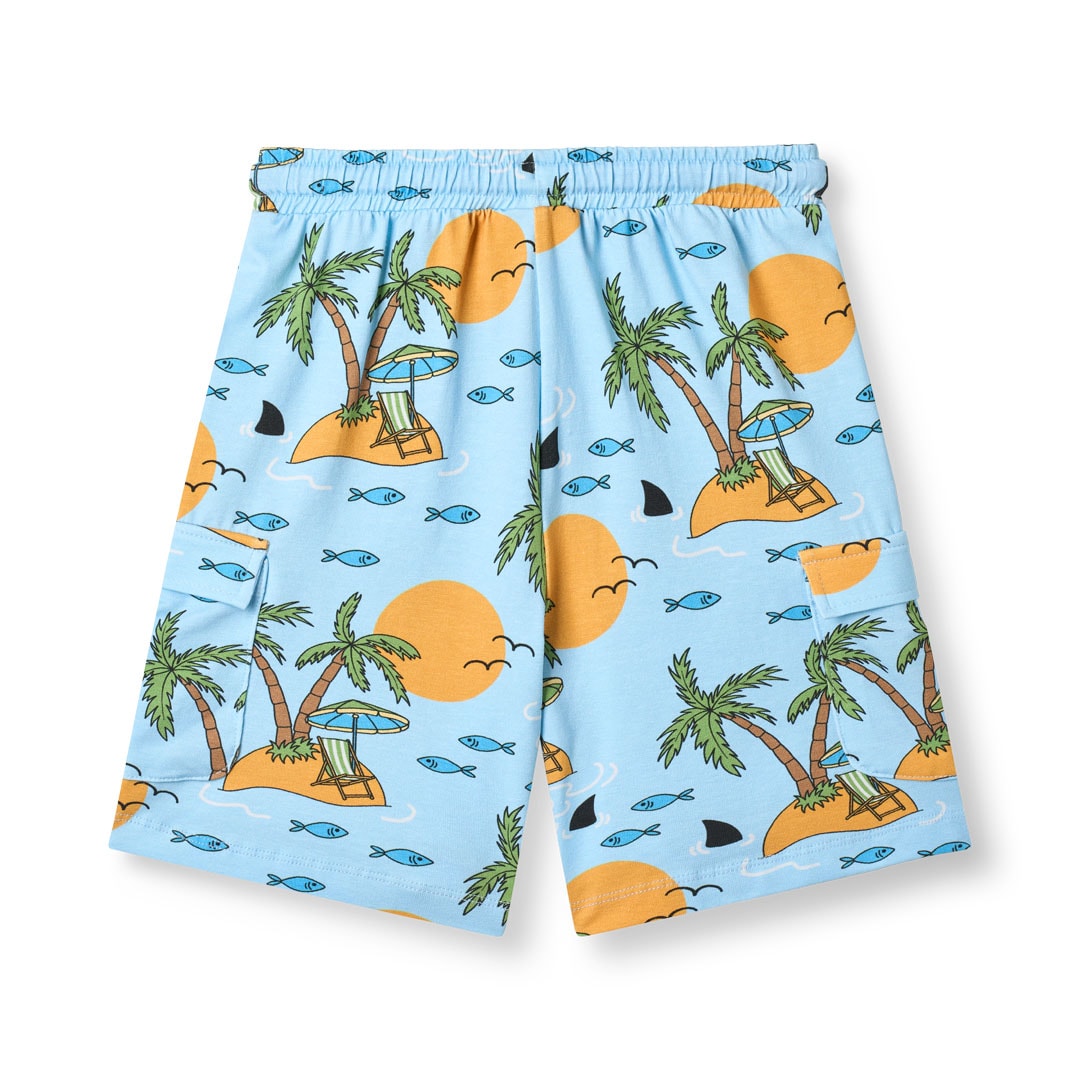 Vogt shorts med tropisk ø