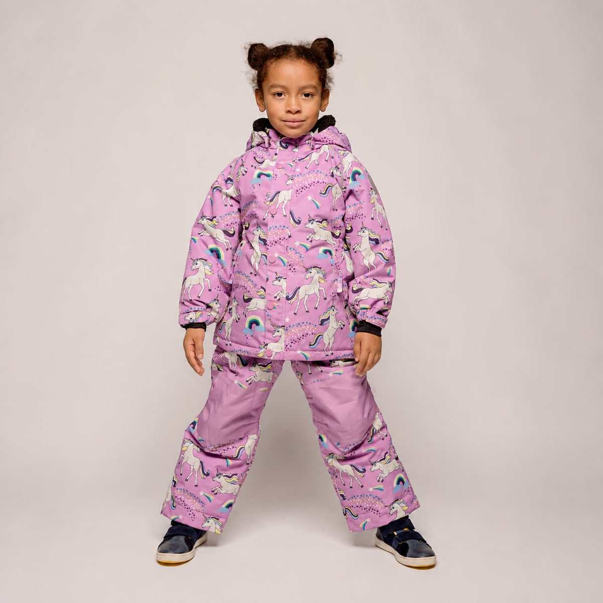Winter jacket with unicorns