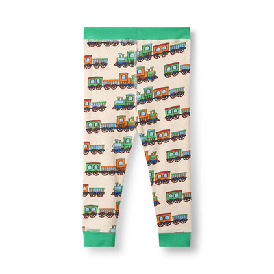 Elstar leggings til baby med tog