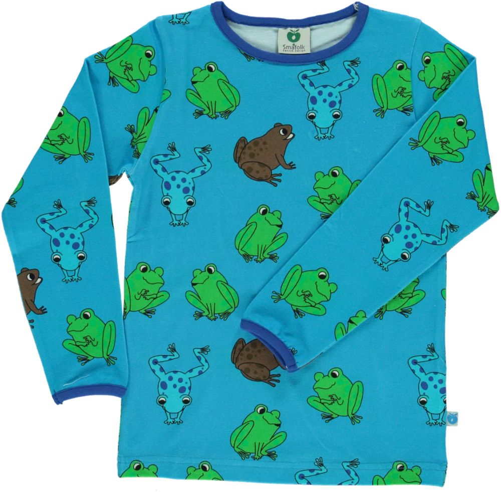 Langærmet t-shirt med frø print