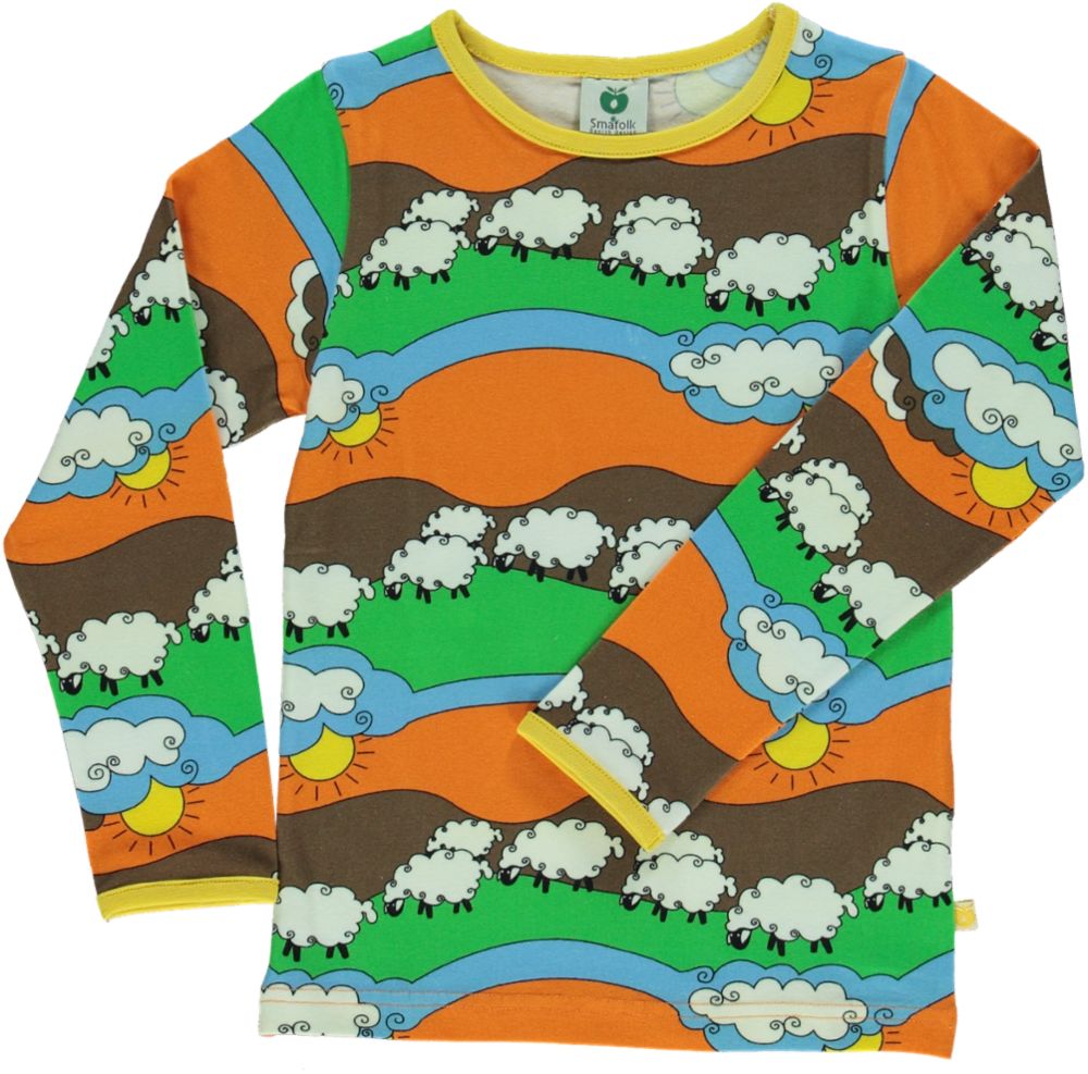 Langærmet t-shirt får