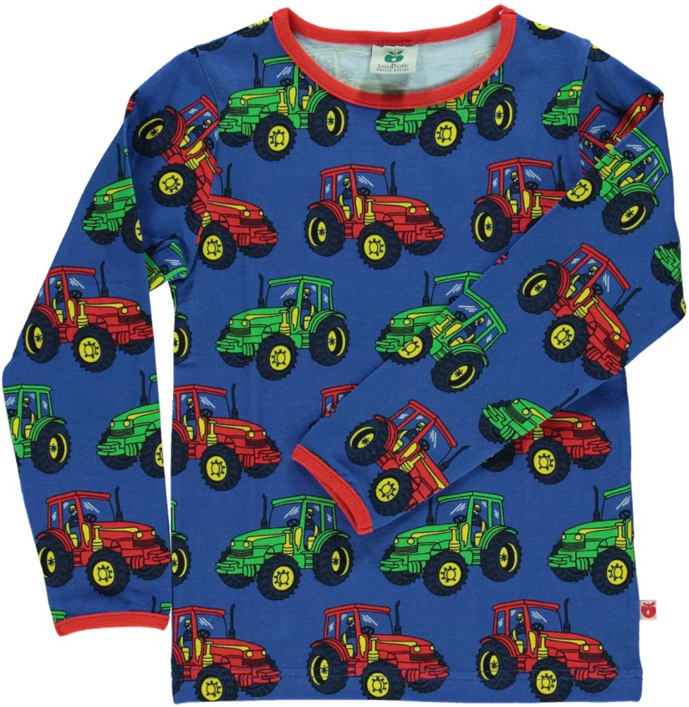 Langærmet bluse med traktor