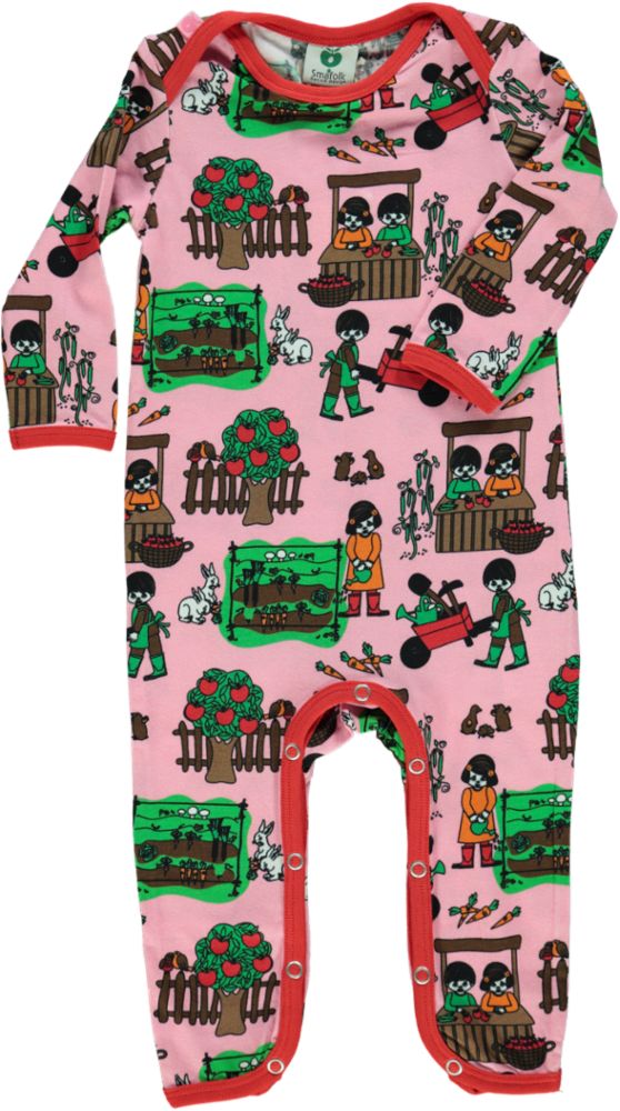 Langærmet heldragt med have