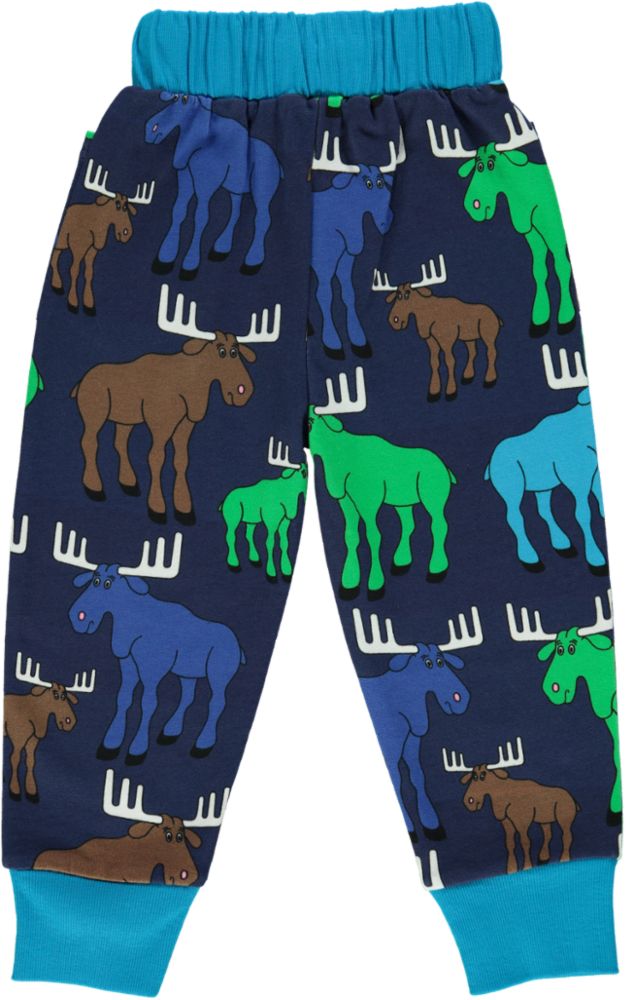 Sweatpants med lommer og elge print