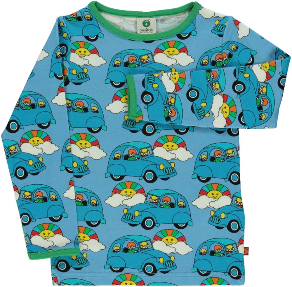 Langærmet t-shirt med bil