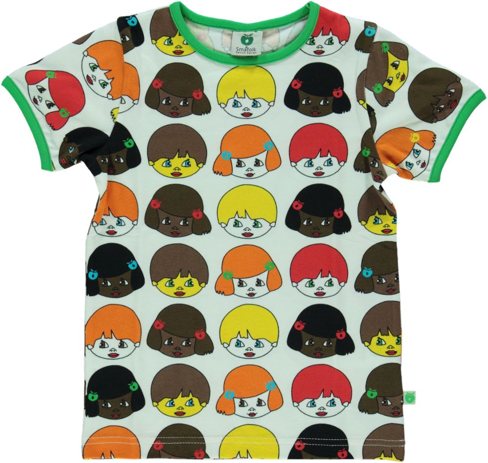 T-shirt med ansigt