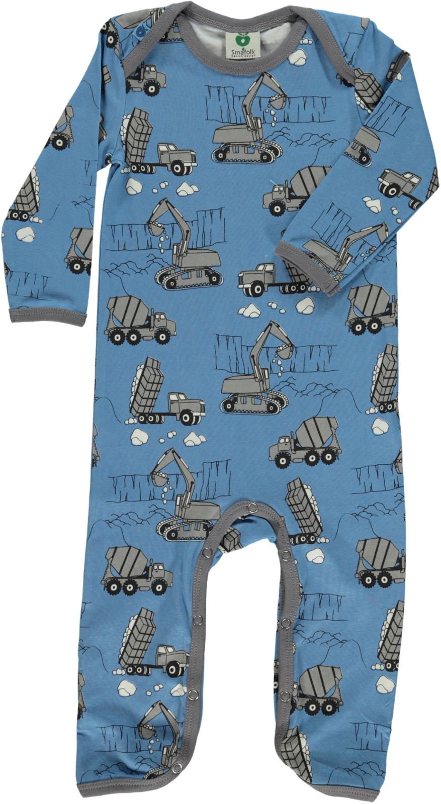 Langærmet heldragt med maskiner