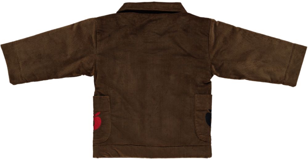 Velour jakke i brun til børn