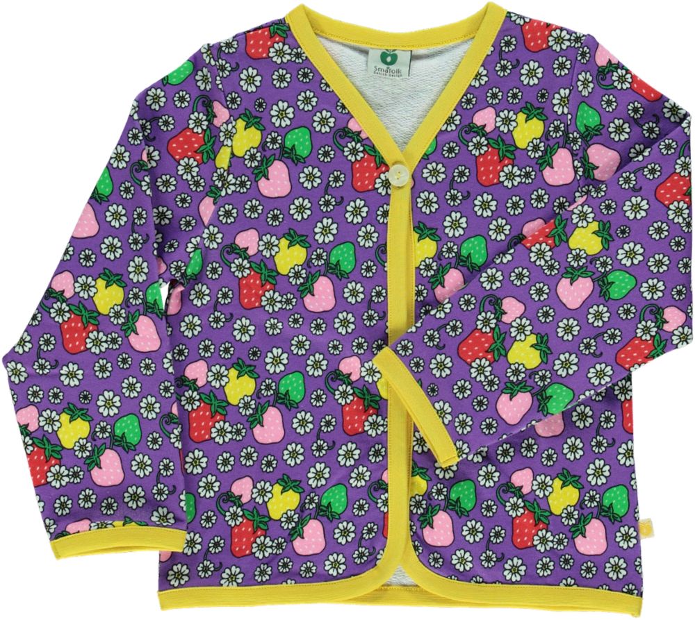 Cardigan sweatshirt jordbær