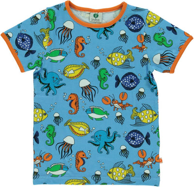 T-shirt med fisk