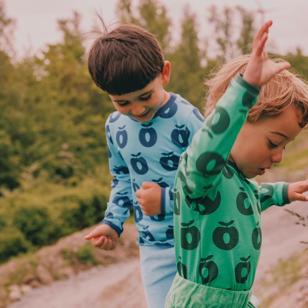 Elstar langærmet bluse med æbler