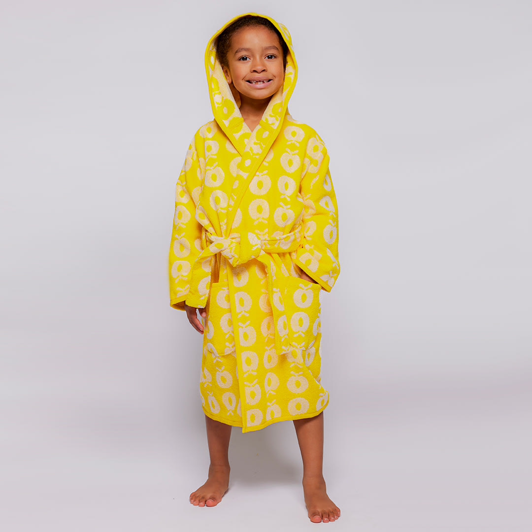 Badekåbe med æbler