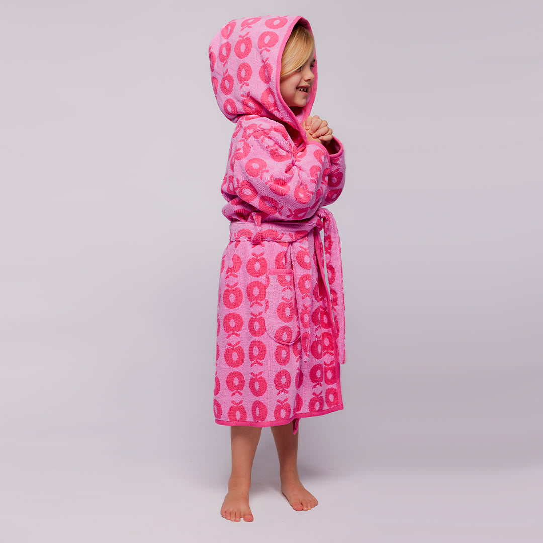 Badekåbe med æbler