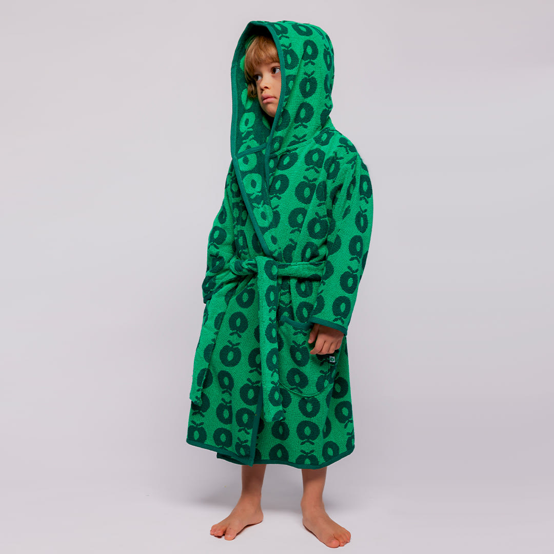 Badekåbe med æbler