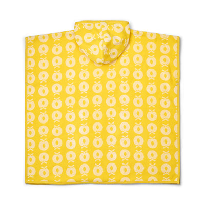 Badeponcho med æbler