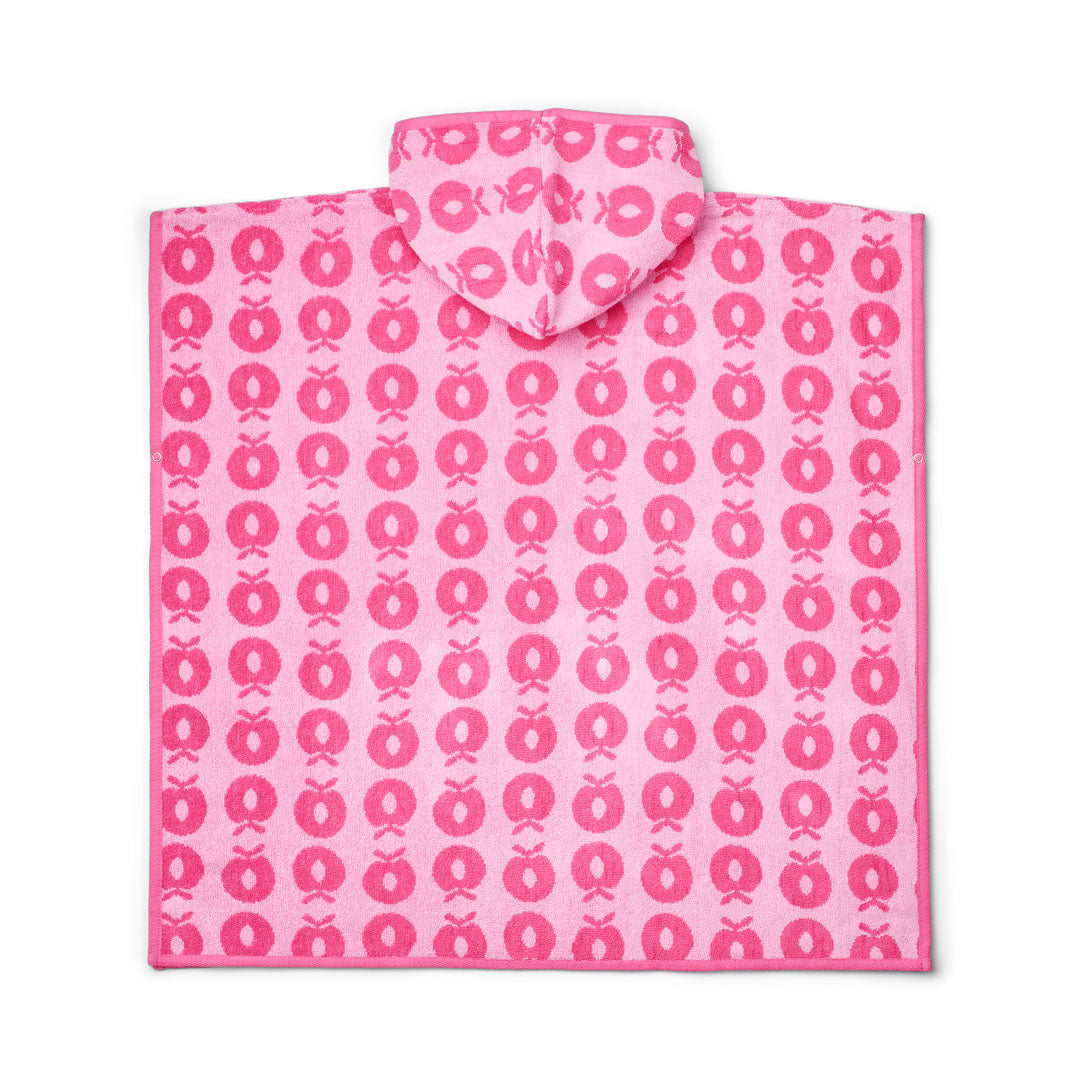 Badeponcho med æbler
