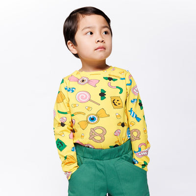 Gala langærmet bluse med Halloween slik