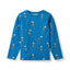 Gala langærmet bluse med skeletter