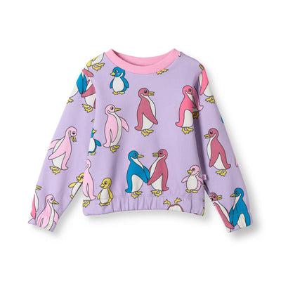Yapeen sweatshirt med pingviner